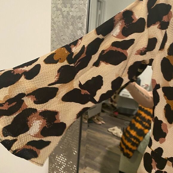 [prettylittlething] BNWT leopard print wrap tea dress #1 - Picture 10 of 13